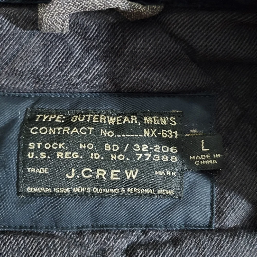 J. Crew Sussex navy quilted insulated vest L